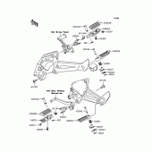 Схема вузла: Підніжки для Kawasaki ZR250 Balius-II