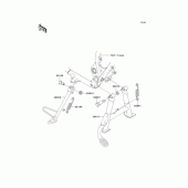 Схема вузла: Підставка для Kawasaki EJ650 W650