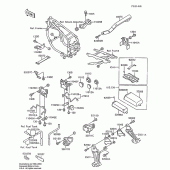 Схема вузла: Ящик акумуляторної батареї для Kawasaki ZX600 Ninja 600R