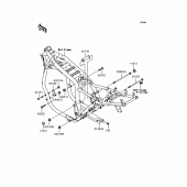 Схема узла: Крепление двигателя для Kawasaki ZR1200 ZRX1200R