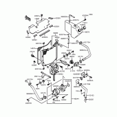 Схема узла: Радиатор для Kawasaki ZX400 ZXR400