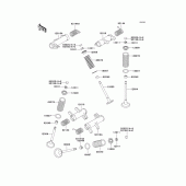 Схема вузла: Клапан(и)(1/2) для Kawasaki VN800 Vulcan 800 Classic