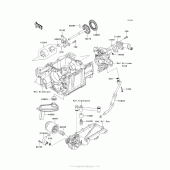 Схема узла: Масляный насос & Масляный фильтр для Kawasaki ZG1400 Concours 14 ABS