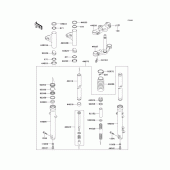Схема вузла: Вилка передньої осі для Kawasaki EJ650 W650