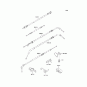 Схема узла: Тросики для Kawasaki ZX1100 Ninja ZX-11