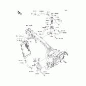 Схема узла: Охлаждение для Kawasaki VN1700 Vulcan 1700 Vaquero
