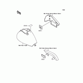 Схема вузла: Інформаційні наклейки для Kawasaki VN400 Vulcan