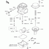Схема узла: Карбюратор parts(1/2) для Kawasaki ZG1000 Concours