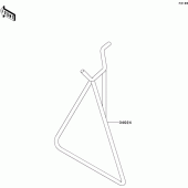 Схема вузла: Stand(s) для Kawasaki KX500