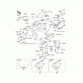 Схема вузла: Cowling(zx900-f2) для Kawasaki ZX900 Ninja ZX-9R
