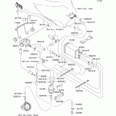 Схема узла: Fuel evaporative system(1/2)(ca) для Kawasaki ZX600 Ninja ZX-6R