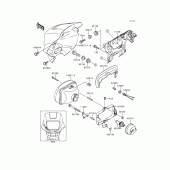 Схема вузла: Headlight(s)(kl650-c2/c3/c4/c5) для Kawasaki KL650 KLR650