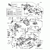 Схема узла: Проводка и электрические компоненты для Kawasaki ER650 Z650 ABS