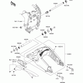 Схема узла: Задний рычаг (Маятник) для Kawasaki ZX636 Ninja ZX-6R ABS