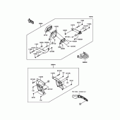 Схема вузла: Аксесуари (Passenger Backrest) для Kawasaki EN650 Vulcan S Café ABS