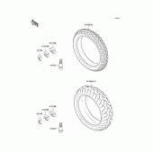 Схема узла: Шины для Kawasaki ZX600 Ninja ZX-6