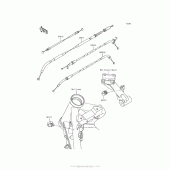 Схема узла: Тросики для Kawasaki ZR900 Z900