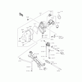 Схема узла: Воздушный фильтр для Kawasaki KL110 KSR PRO