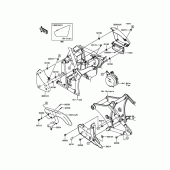 Схема вузла: Side Covers/Chain Cover для Kawasaki VN900 Vulcan 900 Classic