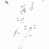 Схема вузла: Stand(s) для Kawasaki KL650 KLR650