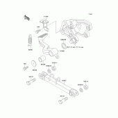 Схема вузла: Лапка гальма для Kawasaki ZX600 ZZ-R600