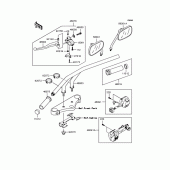 Схема вузла: Кермо для Kawasaki VN250 Eliminator 250V