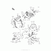 Схема вузла: Нижній обтічник для Kawasaki ZX1400 Ninja ZX-14R ABS