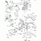 Схема узла: Крепление двигателя для Kawasaki VN900 VN900 Classic