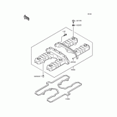 Схема узла: Клапанная крышка для Kawasaki ZR1100 Zephyr 1100