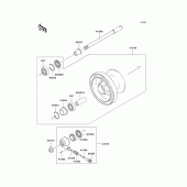 Схема вузла: Transom + tube для Kawasaki EN500 Vulcan 500 LTD
