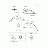 Схема вузла: Decals(red/titanium)(gaf) для Kawasaki VN1700 Vulcan 1700 Classic LT