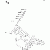 Схема вузла: Рама для Kawasaki ZR750 Zephyr