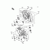 Схема узла: Картер двигателя для Kawasaki KLX150 KLX150L