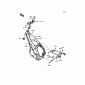 Схема вузла: Рама для Kawasaki KX450 KX450F