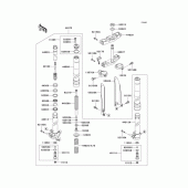 Схема вузла: Передня вилка(1/2) для Kawasaki KX125