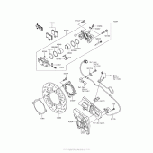 Схема узла: Задний тормоз для Kawasaki ZX1400 Ninja ZX-14R ABS SE