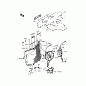 Схема вузла: Радіатор для Kawasaki ZG1400 1400GTR ABS