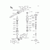 Схема вузла: Camshaft(s)/bevel gear(1/2) для Kawasaki EJ800 W800