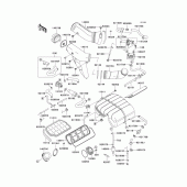 Схема вузла: Air cleaner(1/2) для Kawasaki ZX750 Ninja ZX-7