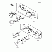 Схема вузла: Поворотники для Kawasaki EX250 Ninja 250