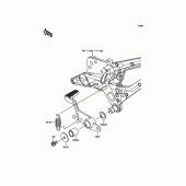 Схема вузла: Лапка гальма для Kawasaki ZR800 Z800 ABS