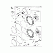 Схема вузла: Шини для Kawasaki KX450 KX450F