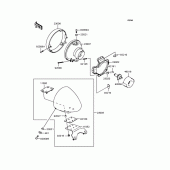 Схема вузла: Фара для Kawasaki VN400 Vulcan Drifter