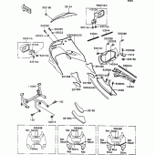 Схема узла: Cowling(1/2) для Kawasaki ZX1100 ZZ-R1100