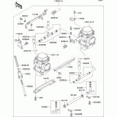 Схема вузла: Карбюратор(1/2) для Kawasaki EX500