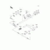 Схема вузла: Перемикач передач для Kawasaki ZX600 Ninja ZX-6