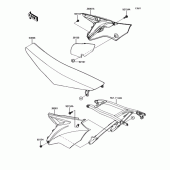 Схема вузла: Бічна кришка для Kawasaki KX250/ KX252 KX250F