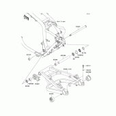 Схема узла: Задний рычаг (Маятник) для Kawasaki ZR1200 ZRX1200 DAEG