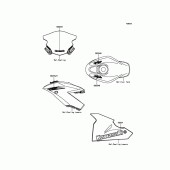 Схема вузла: Decals(Ebony) для Kawasaki BX250 NINJA 250SL