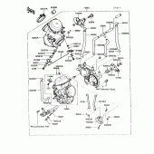 Схема вузла: Карбюратор(1/2) для Kawasaki VN750 Vulcan 750
